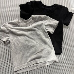 Little Bipsy Toddler T-Shirt Bundle (2) | Gray & Black | 6–12 Months
